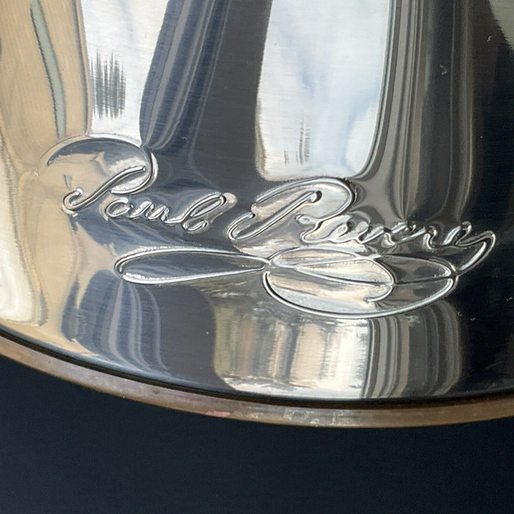 Paul Revere Signature Vintage Small 1 QT Whistling Tea Pot Kettle Copper Bottom - Picture 15 of 15